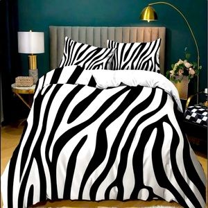 Zebra Print Duvet Set Without Filler